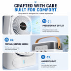Nestora mini mist fan premium build quality – portable whisper-quiet air cooler for bedroom and office