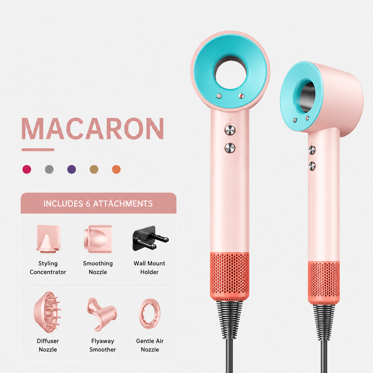 Nestora Supersonic High-Speed Hair Dryer (5 Color Available)